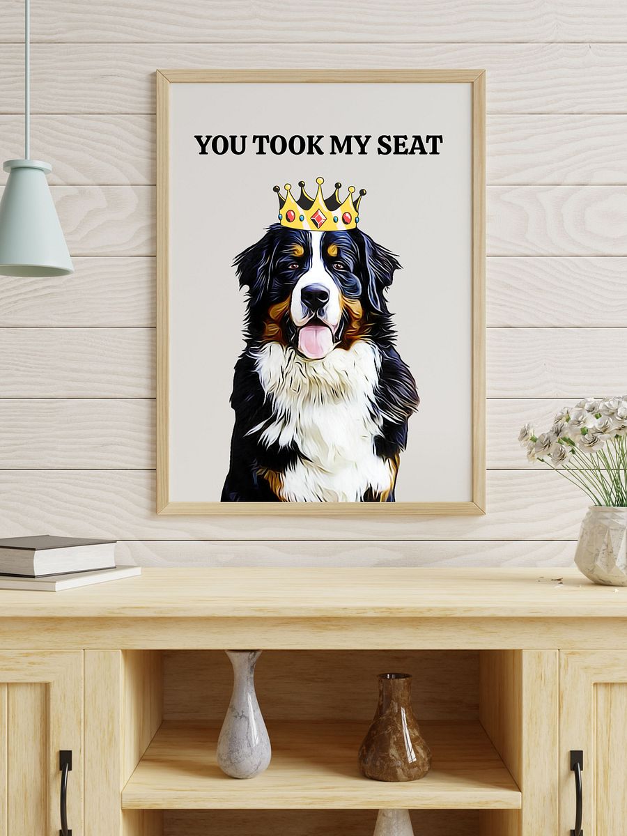 Border Collie With Crown Bathroom Downloadable Wall Art product image (4)