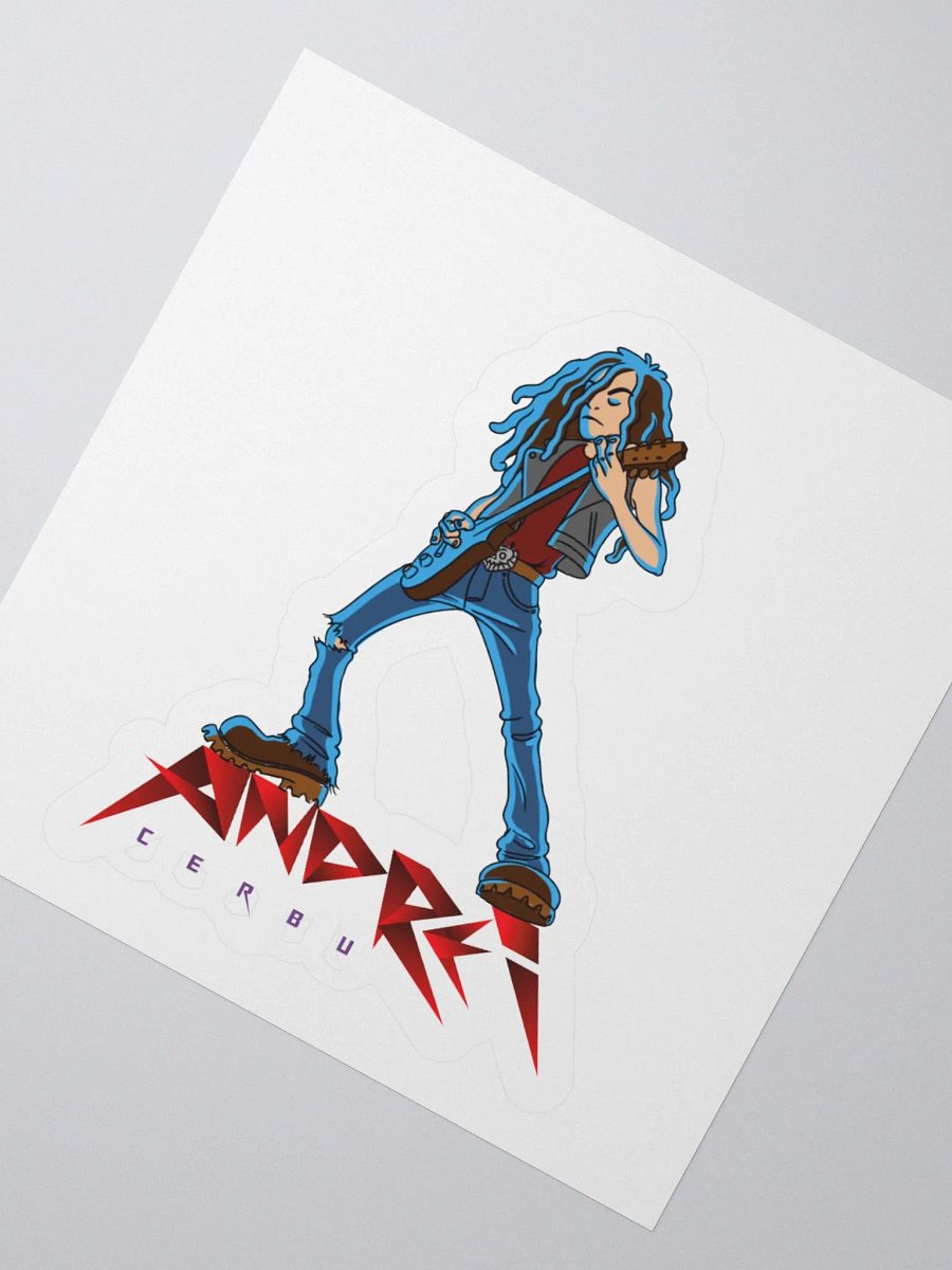 Rockstar Guitar Kiss Cut Stickers product image (6)