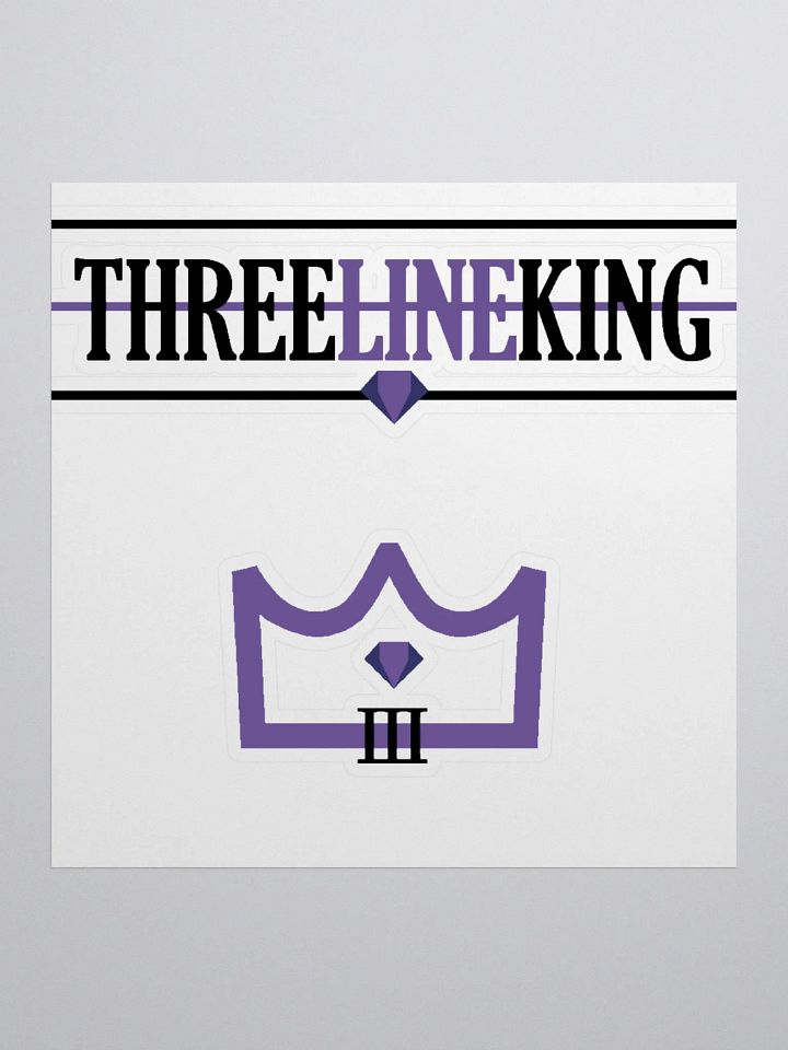 Three Line King Stickers product image (1)