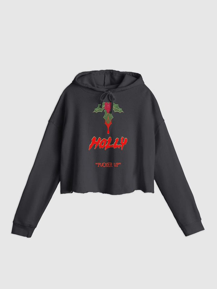 Horror holly cropped Hoodie product image (5)
