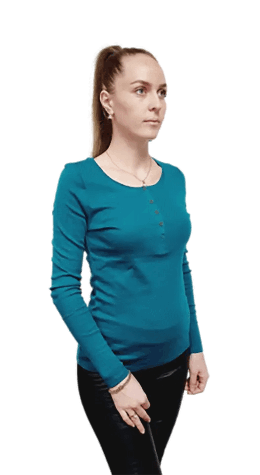 Ladies T-Shirt Top Long Sleeve Stretch or Loose Fit 100% Cotton RRP £9.99 product image (3)