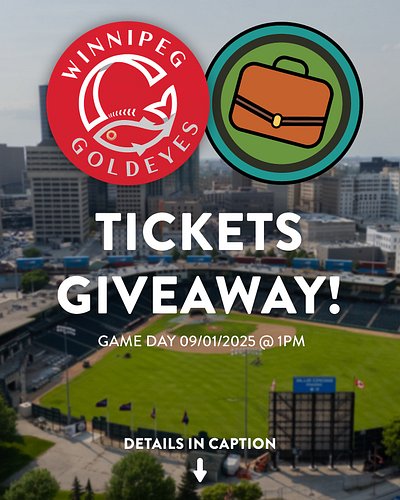 🚨 GIVEAWAY TIME! 🚨

Win two FREE tickets to an upcoming baseball game to see the Winnipeg Goldeyes live at Blue Cross Park! 🌭...