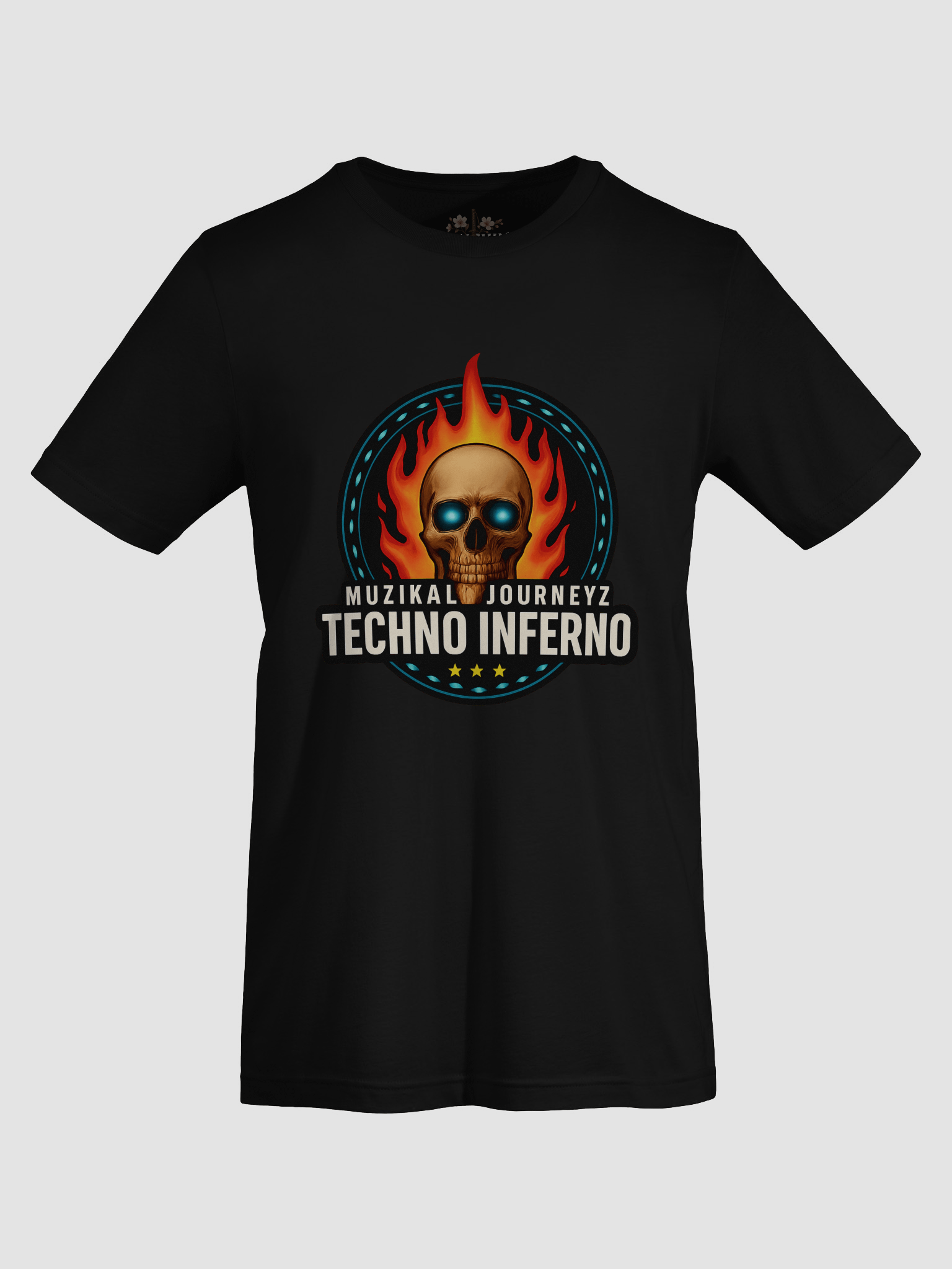 Techno Inferno Flaming Skull T-Shirt product image (7)