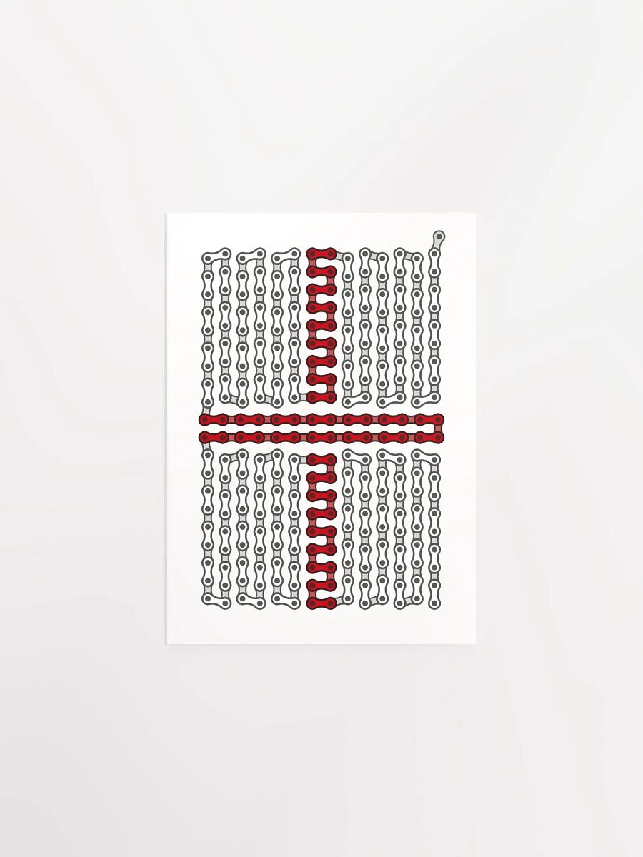England Bike Chain Flag Poster product image (1)