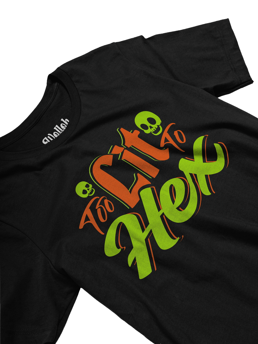 Too Lit to Hex – Funny Party Witch Halloween Shirt product image (3)
