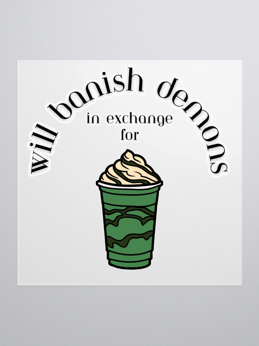 Double-shot peppermint frappe sticker product image (3)