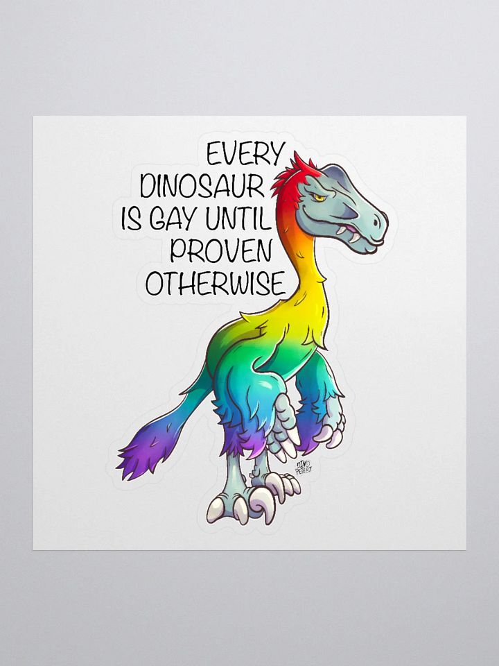 Rainbow Raptor Sticker product image (2)