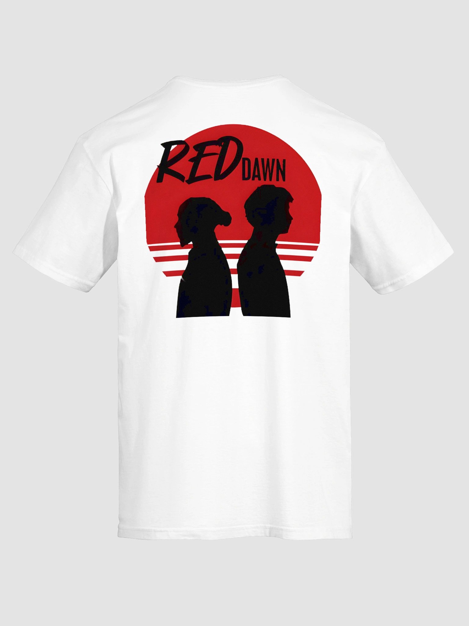 Red Dawn: Hamilton & Leclerc Ferrari F1 Duo Art - Iconic Motorsport Sunset Tee product image (7)