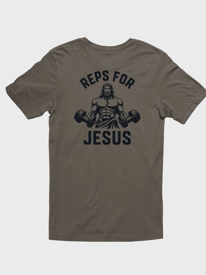 Reps For Jesus T-Shirt, Gym Workout Motivation Shirt, Faith Fitness Tee, Bodybuilding Christian Apparel, Jesus Gym Tank product image (1)