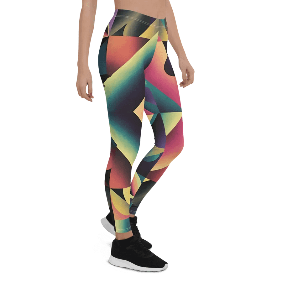 Abstract Lithographic Pattern Design leggings - V7 product image (1)