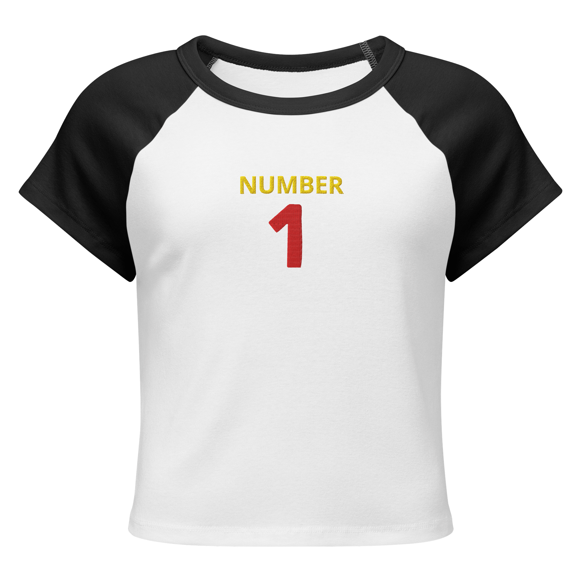 Vintage Sporty Number 1 Raglan Baby Tee product image (1)