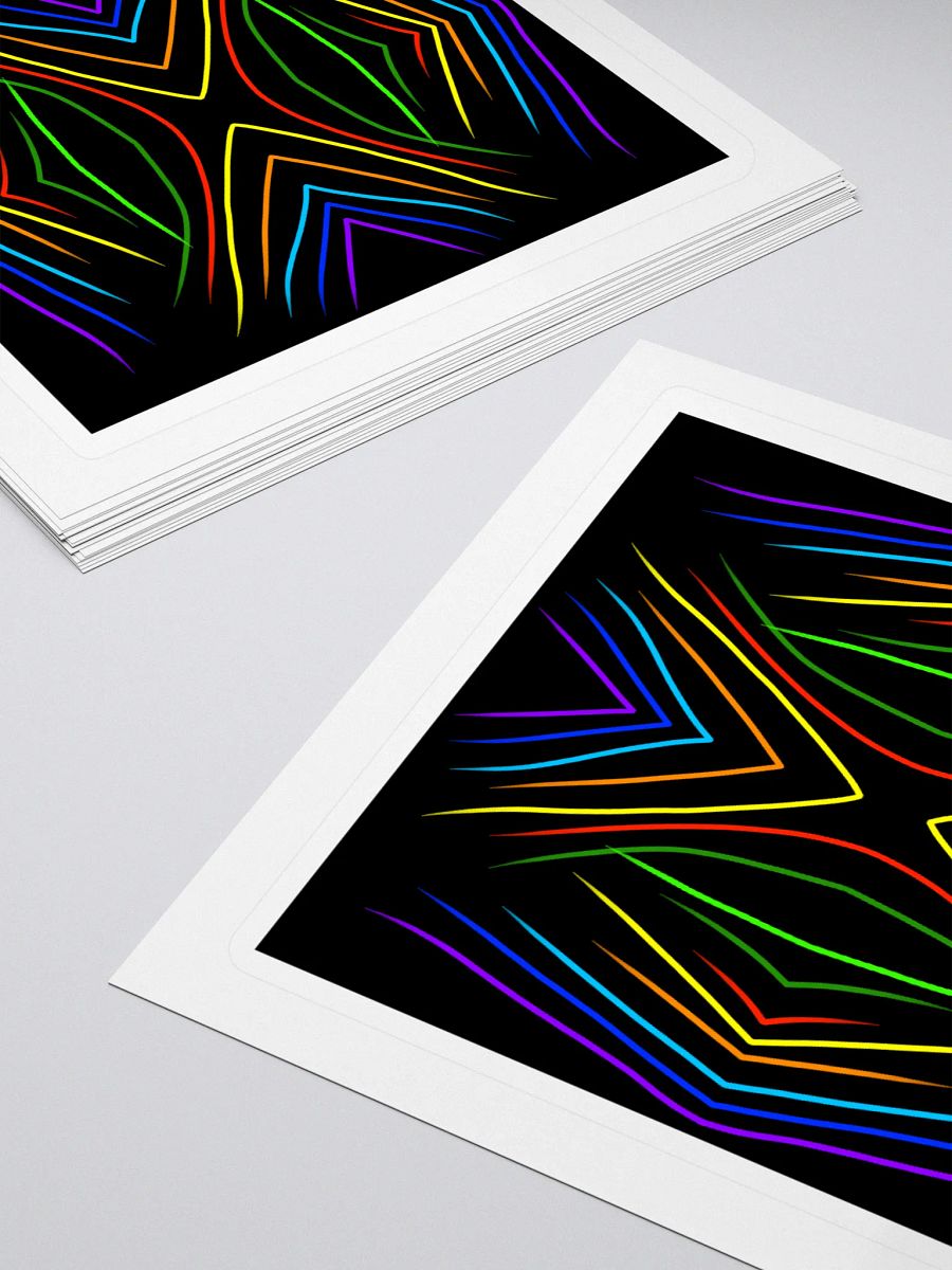 Vibrant Spectrum Kiss Cut Stickers product image (4)