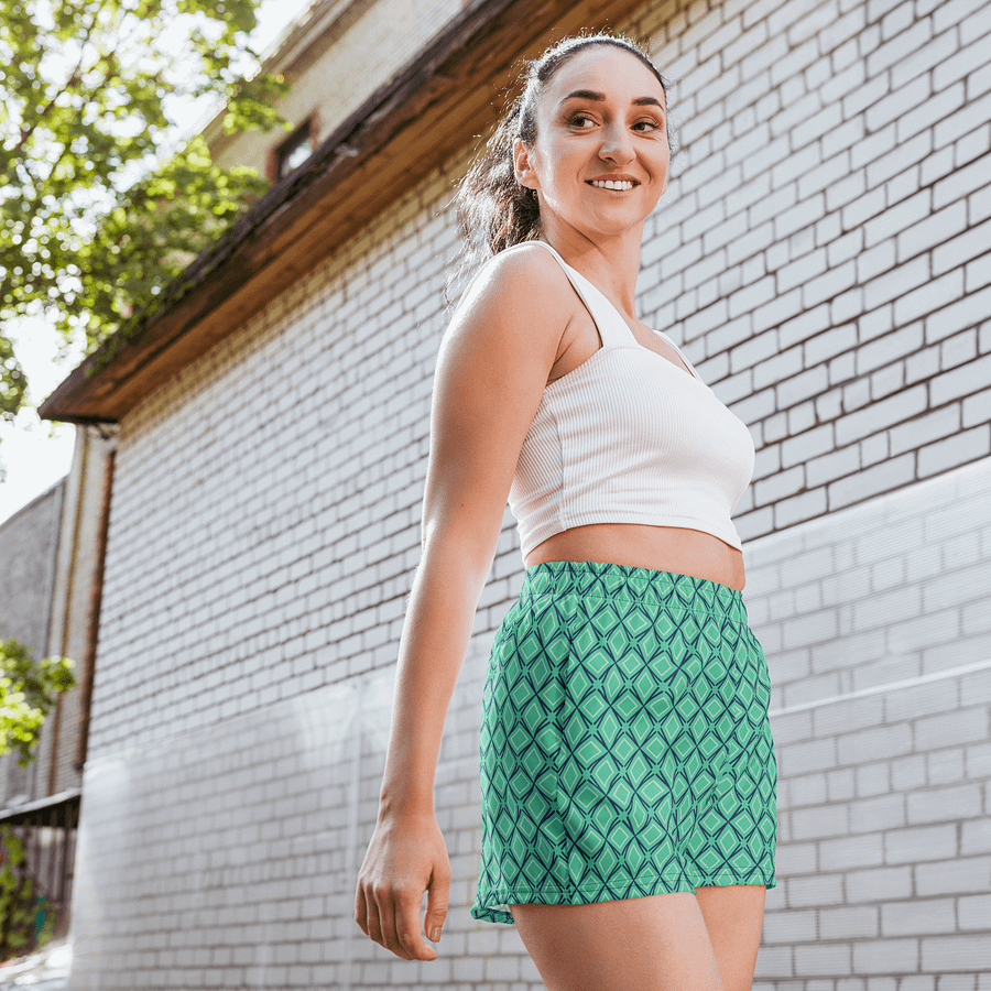Geometric Illusion All Over Print Unisex Athletic Shorts product image (4)