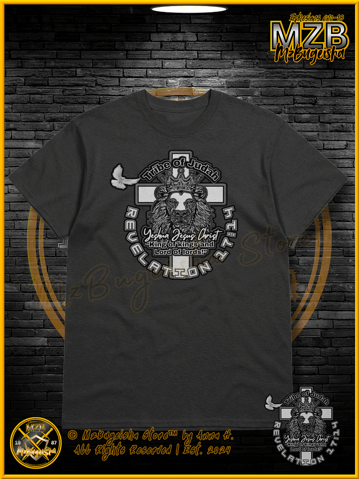 T-Shirt - MzBugeisha™ "Yeshua Jesus Christ King of kings " [V2/black] Faith Based T-Shirt By Anna H. product image (1)