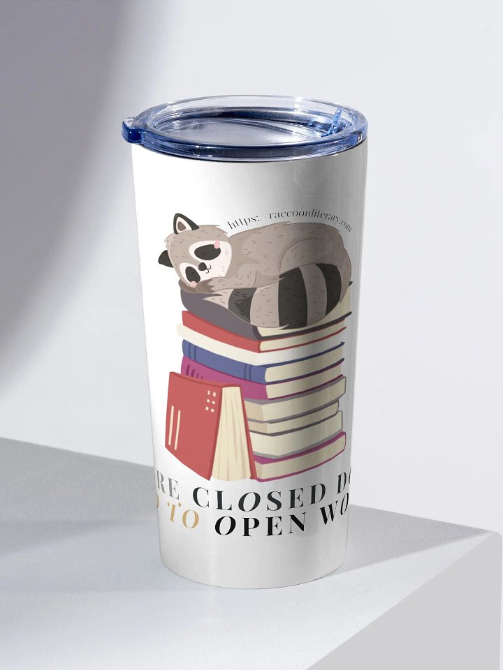 Dreamy Raccoon Bookworm Tumbler product image (2)