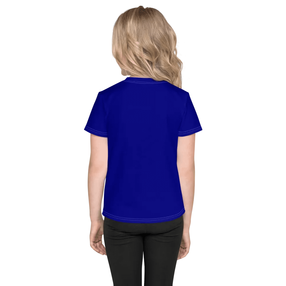 Kids Plain Color Navy Blue T-Shirt product image (2)