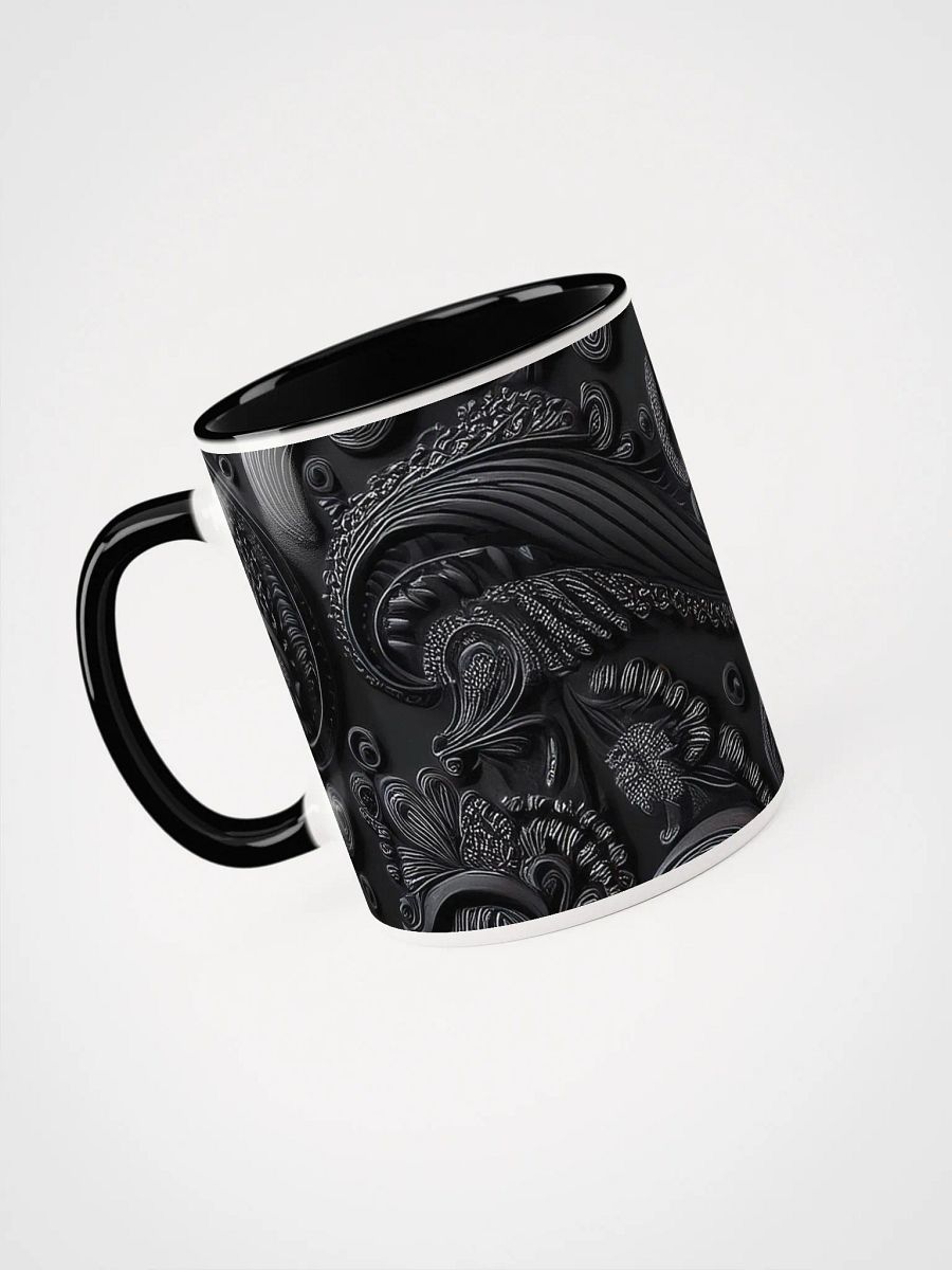 Ceramic Mug with Color black paisley product image (7)
