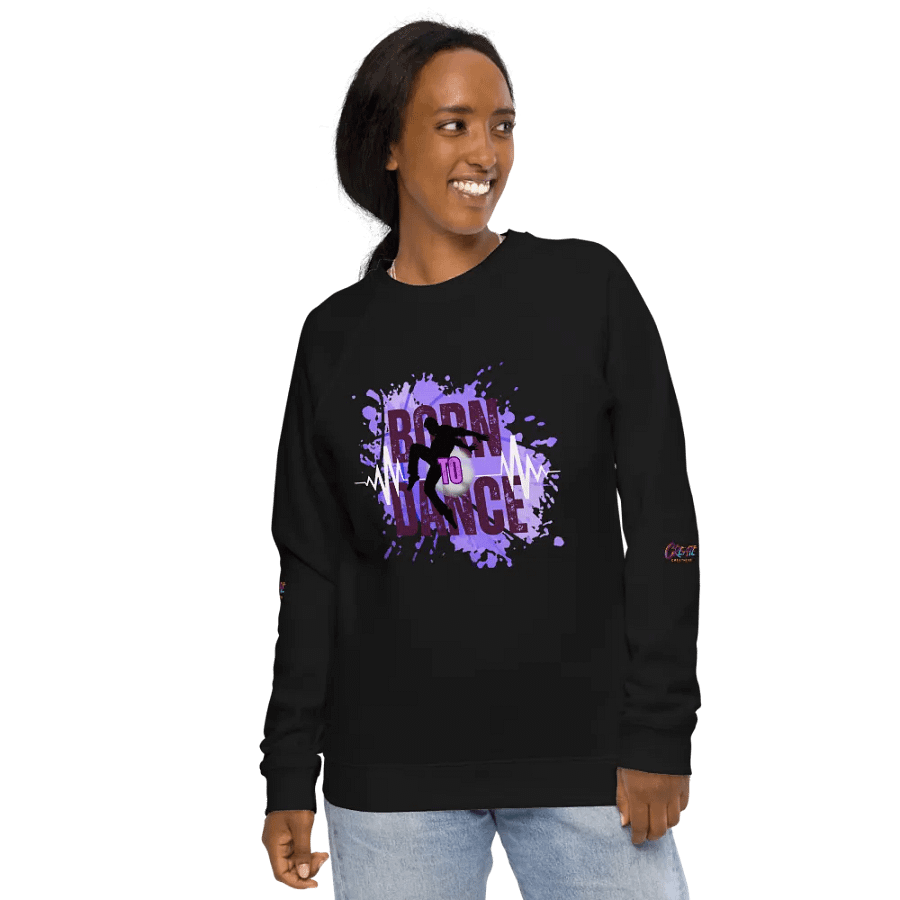 Energize Born to Dance His Silhouette Organic Sweatshirt product image (8)