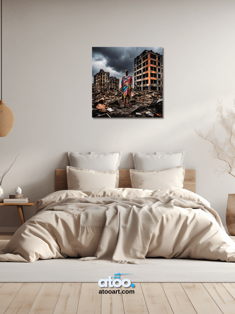 Elegy to Humanity - 2 | Canvas Art Painting product image (4)