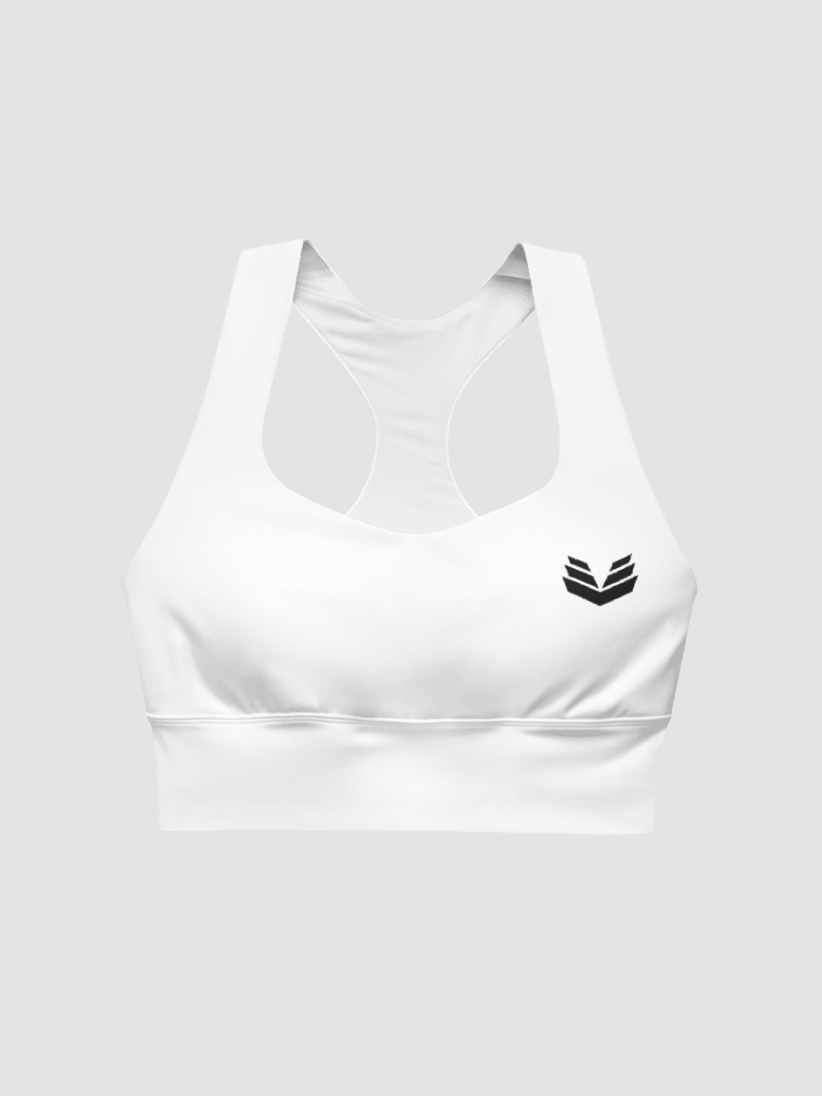 Longline Sports Bra - White product image (1)