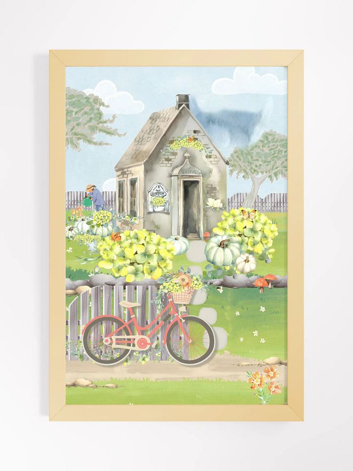 Happy Autumn English Pumpkin Garden Print 1 product image (2)