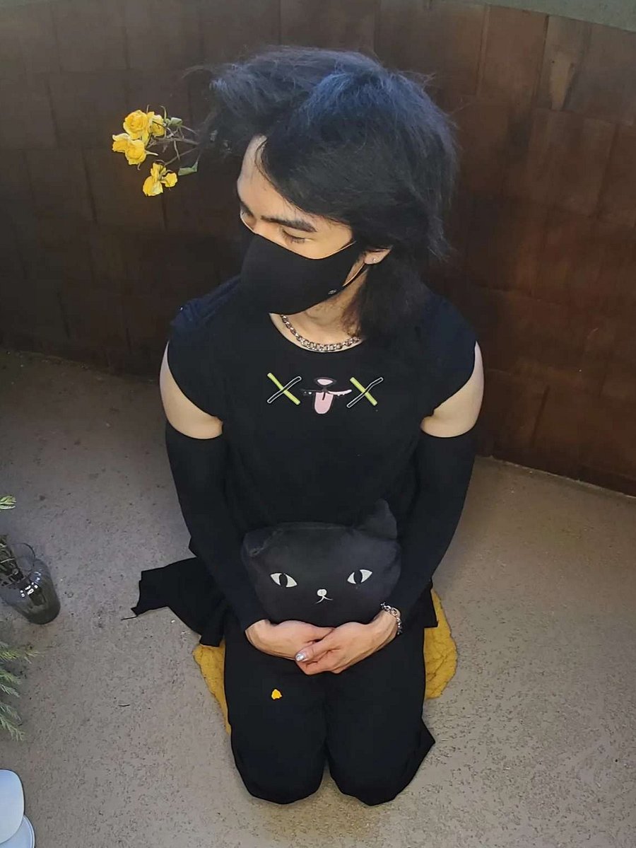 Yakuza Cat Body Reveal Softstyle T-Shirt // Drop 001 product image (6)