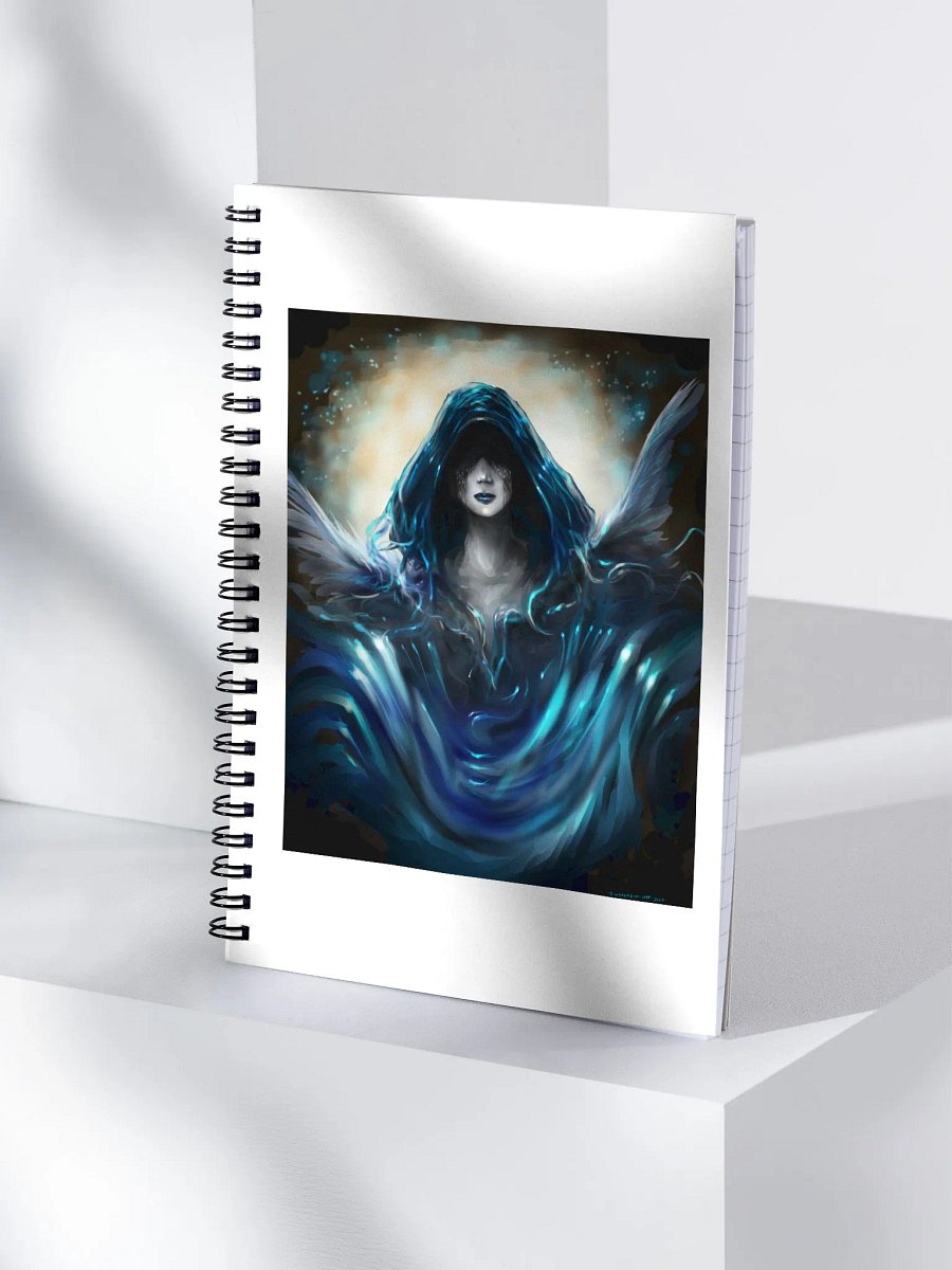 Blue fairy spiral notebook product image (3)