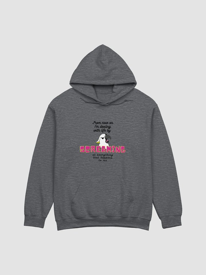Screaming Cockatoo with Text Classic Hoodie Multicolor product image (1)