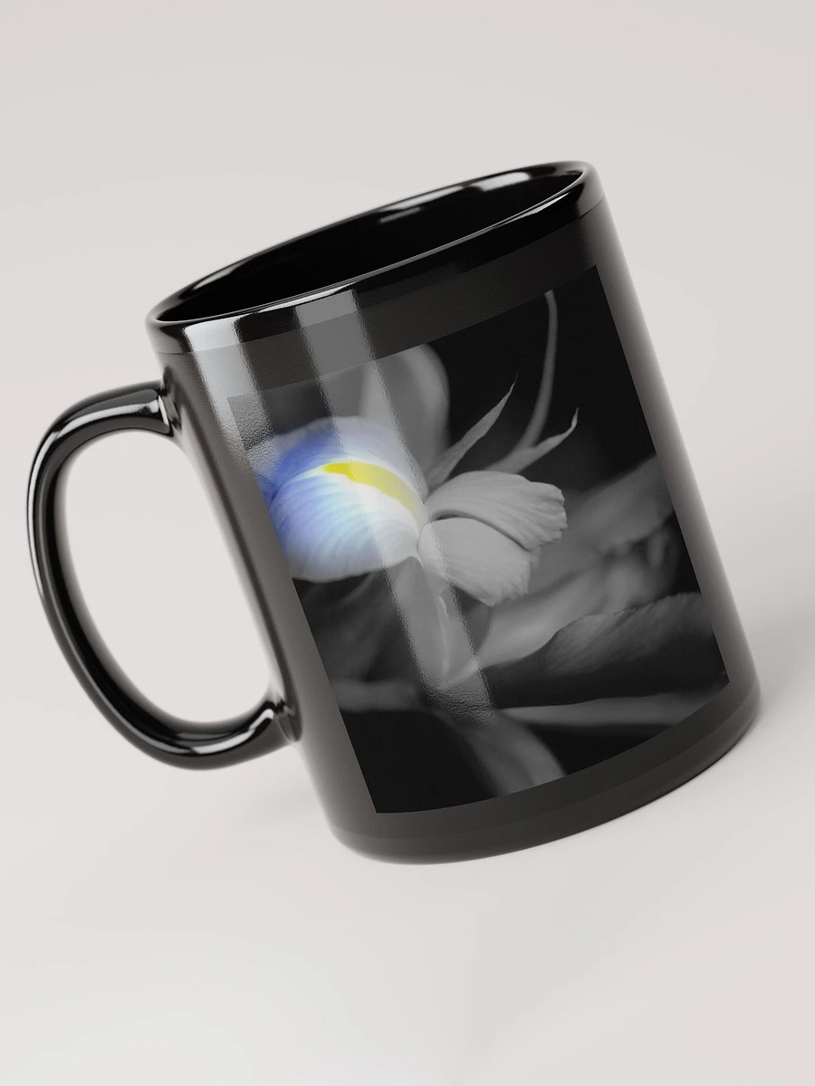 Black and White Iris Black Coffee Mug product image (5)