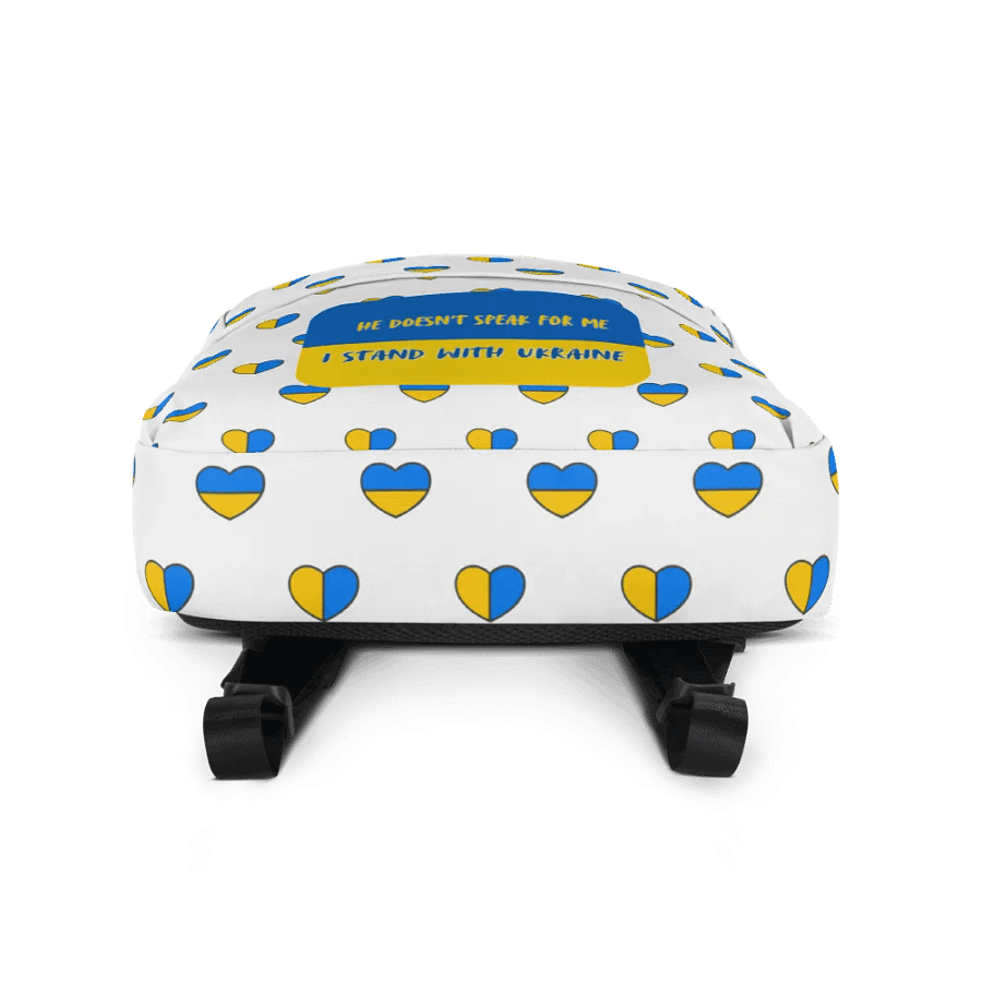 Resistors, Doesn't Speak for Me, Patterned White Backpack product image (4)