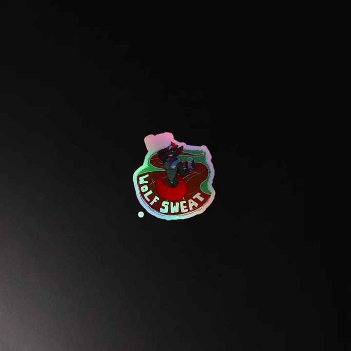Fury's Wolf Sweat! Holographic Sticker product image (4)