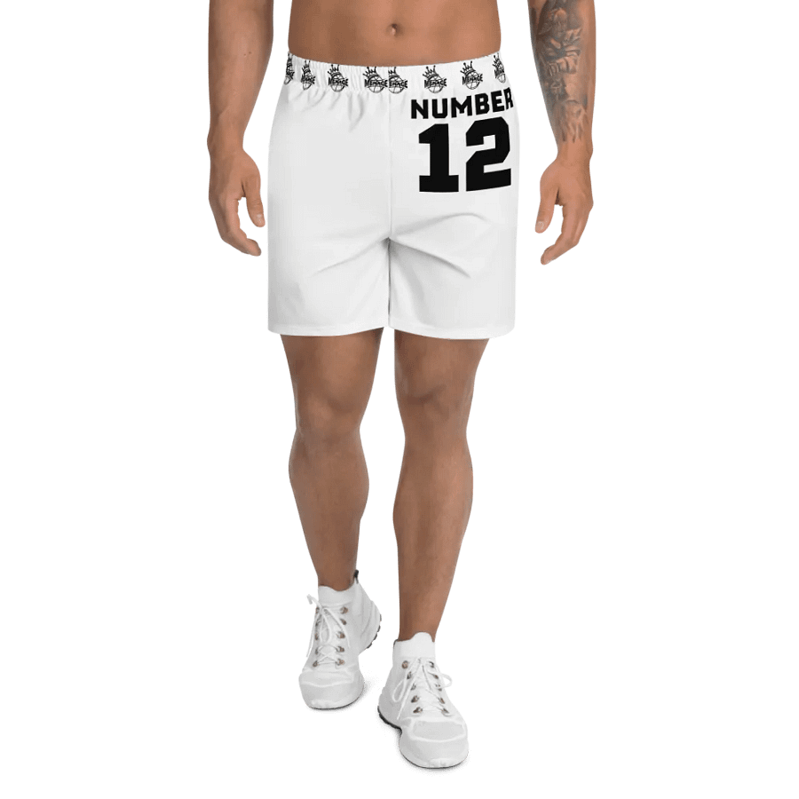 menace basketball shorts (white release) product image (1)