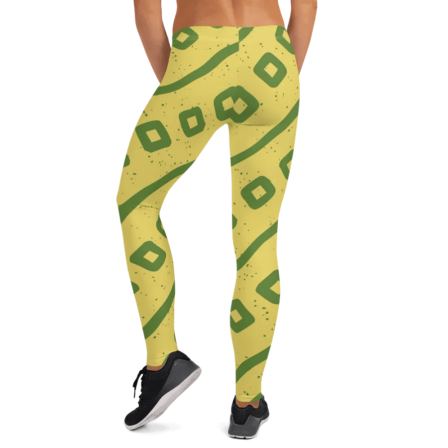 Geometric Green Squares All-Over Leggings product image (12)