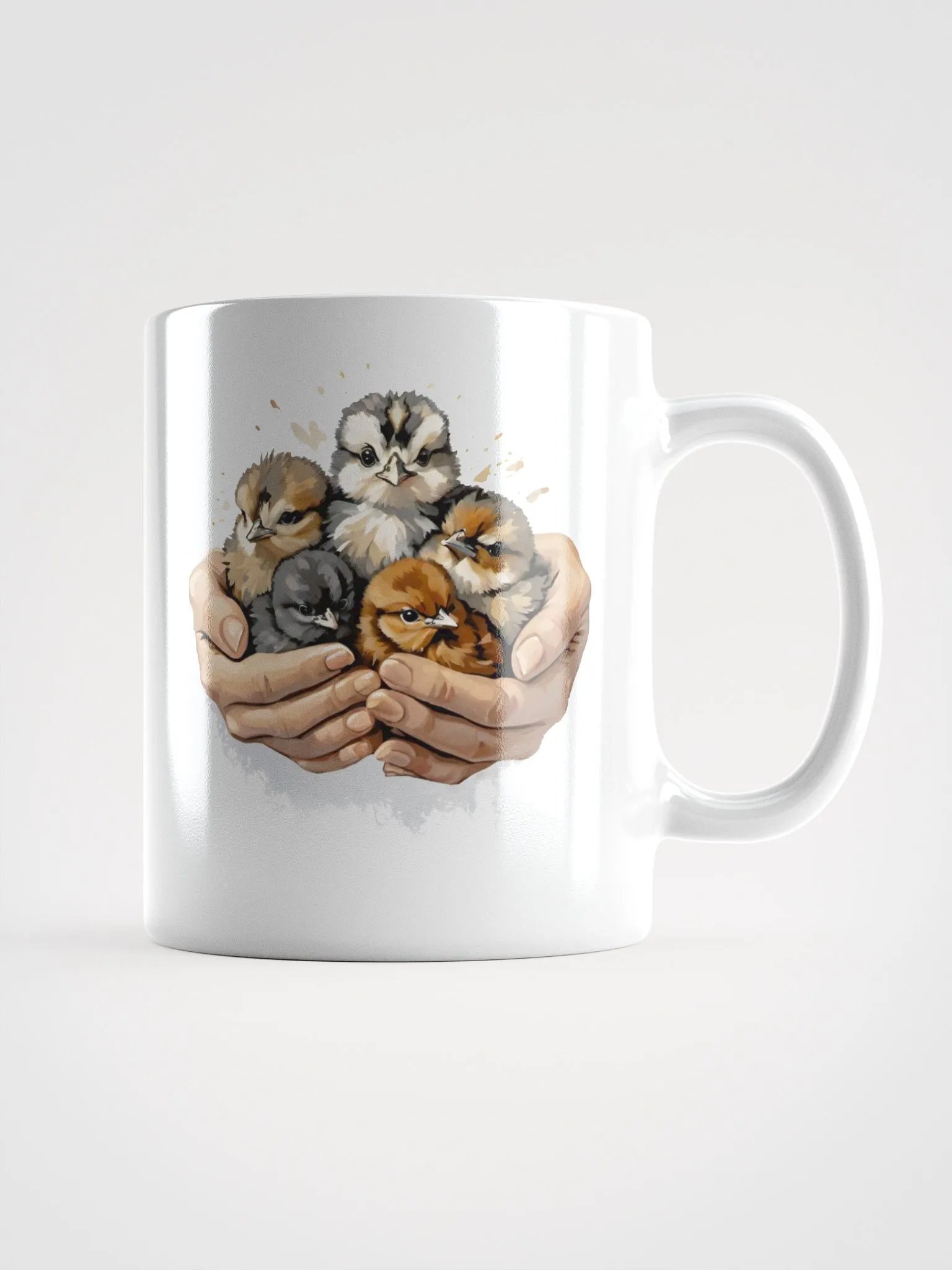 Handful of Fluff | Glossy White Mug product image (1)