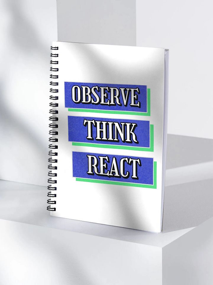 Observe Think React Inspirational Spiral Notebook product image (2)