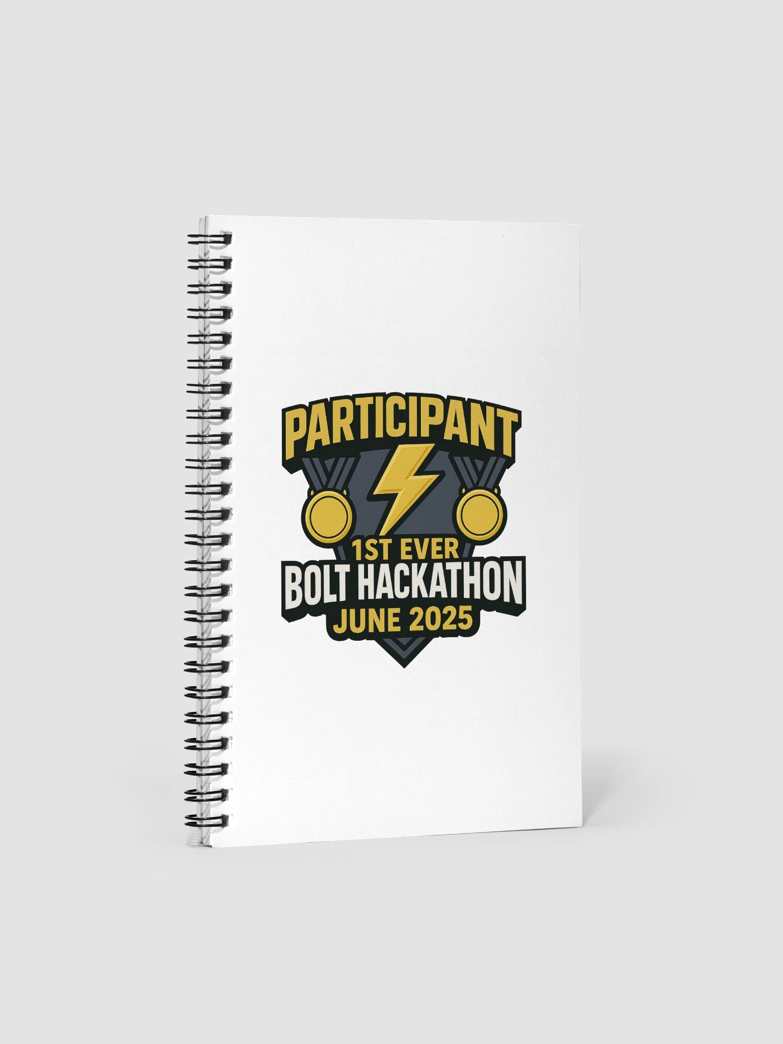 1st Ever Bolt Hackathon Spiral Notebook product image (3)