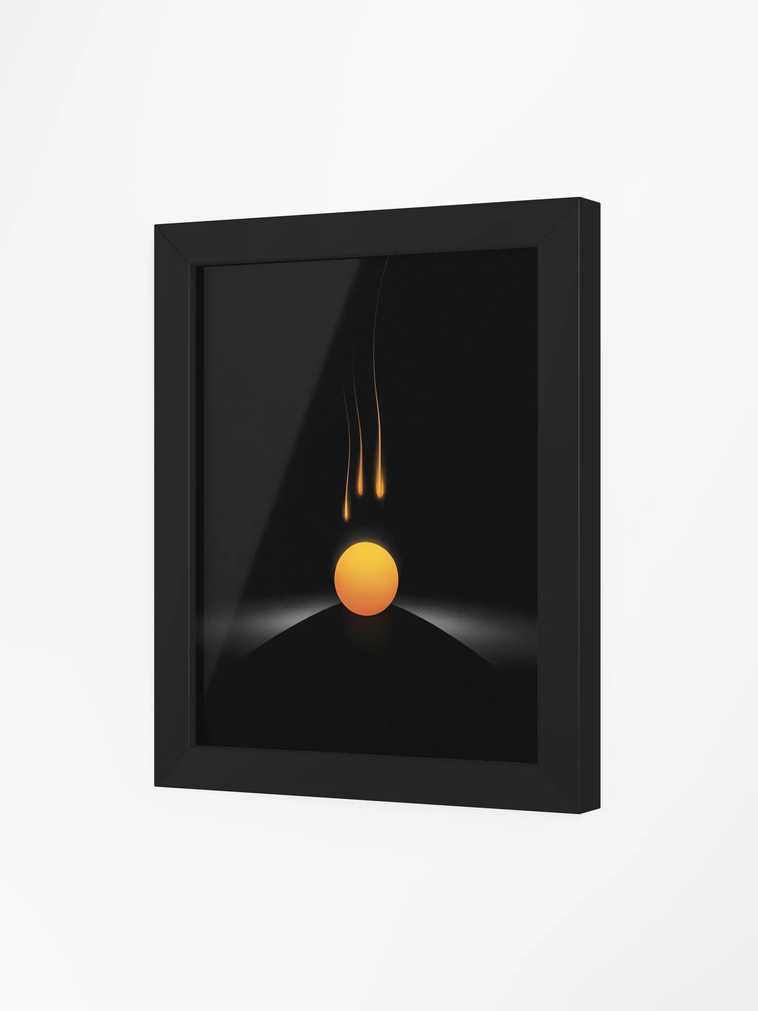 Falling Stars Framed Print | Minimalist Night Sky Wall Art product image (3)