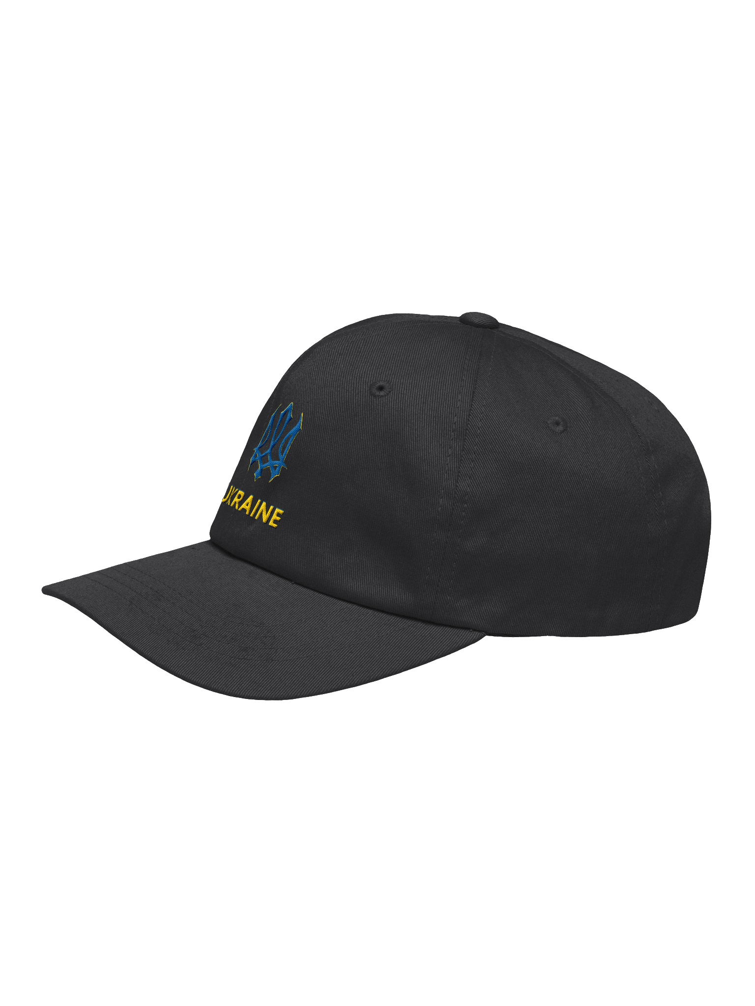 Ukraine Trident Blue Yellow Ukrainian Coat Arms Official Symbol | Yupoong Classic Dad Hat | Embroidered product image (3)