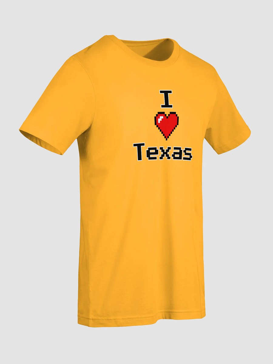 Pixelated "I ❤️ Texas" Bella+Canvas Unisex Tee product image (43)