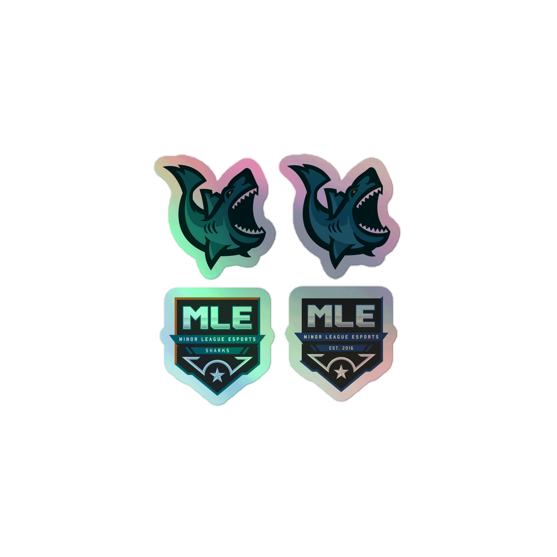 Sharks Holographic Sticker Set product image (1)