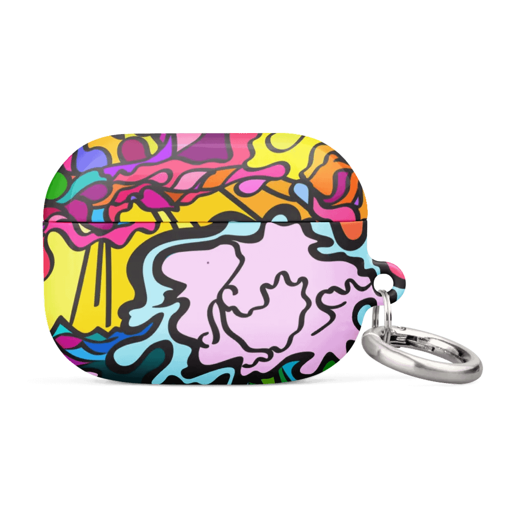 Energizing Swirls All-Over AirPods® Case – Wave at Sunset product image (1)