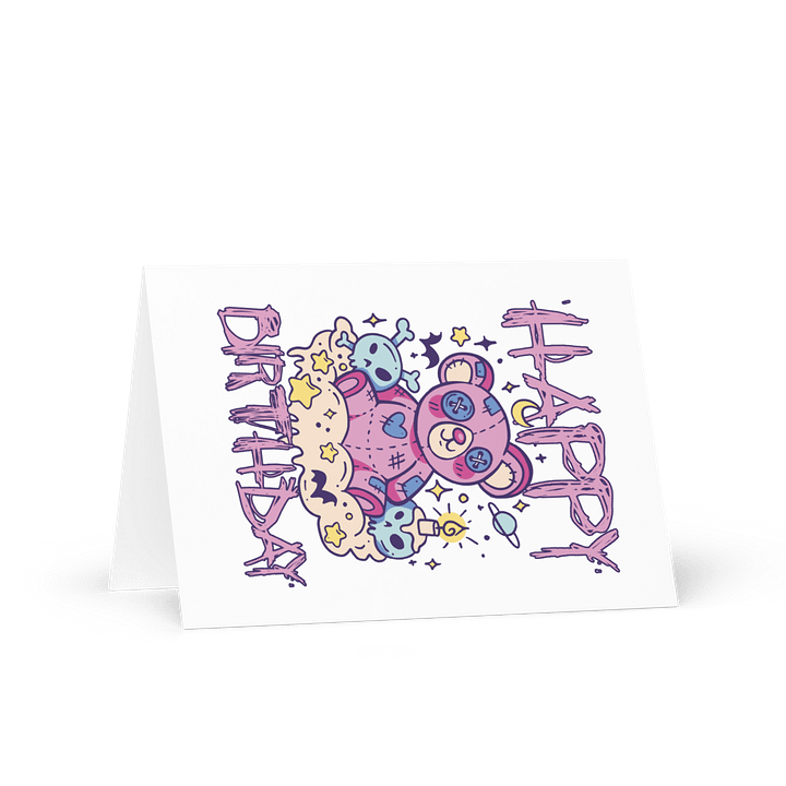 Happy Birthday (Cute Teddy Bear) Birthday Card 5" x 7" product image (1)
