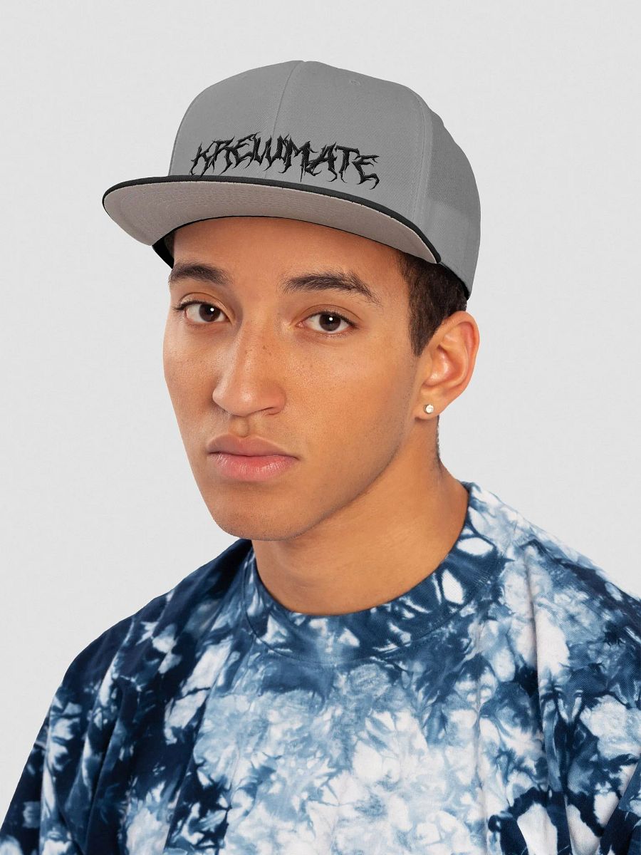 Metal Krewmate Hat - Snapback (Black Logo) product image (5)