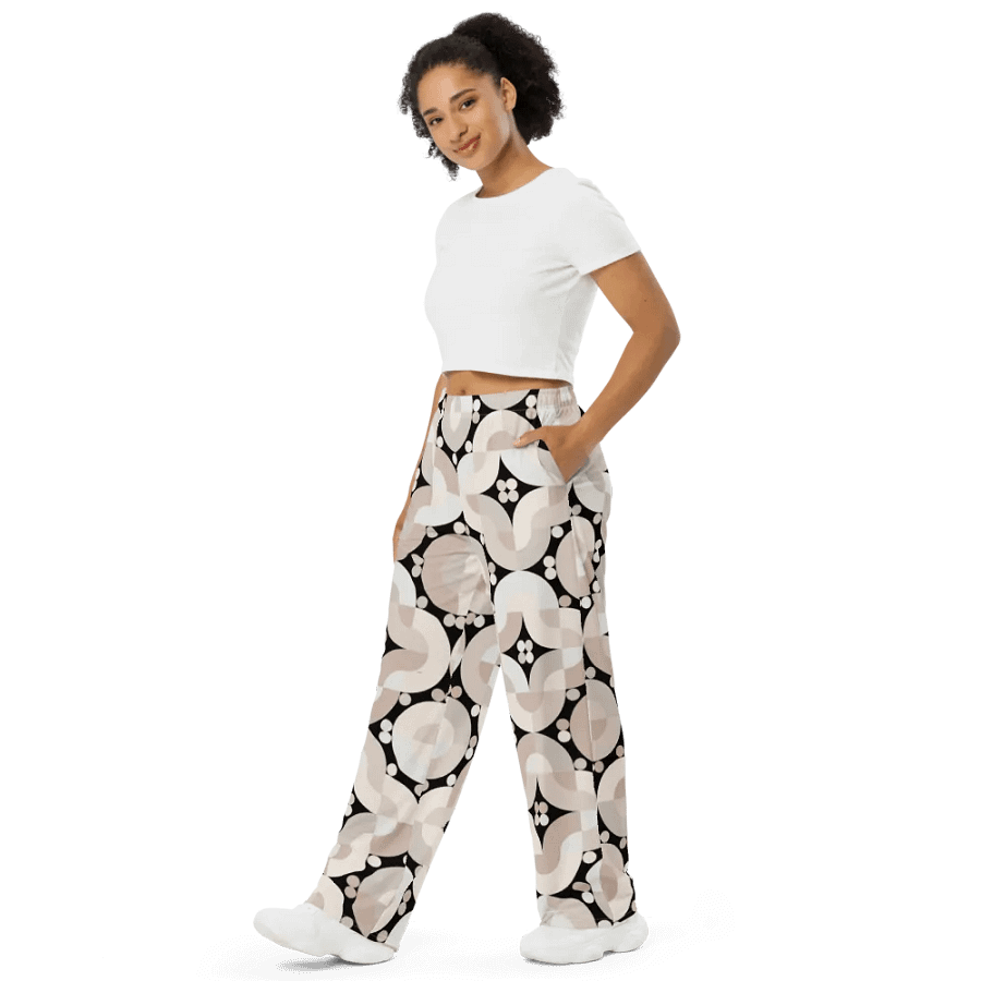 BUIII Retro Harmony: Whispering Sands Wide-Leg Pants product image (4)