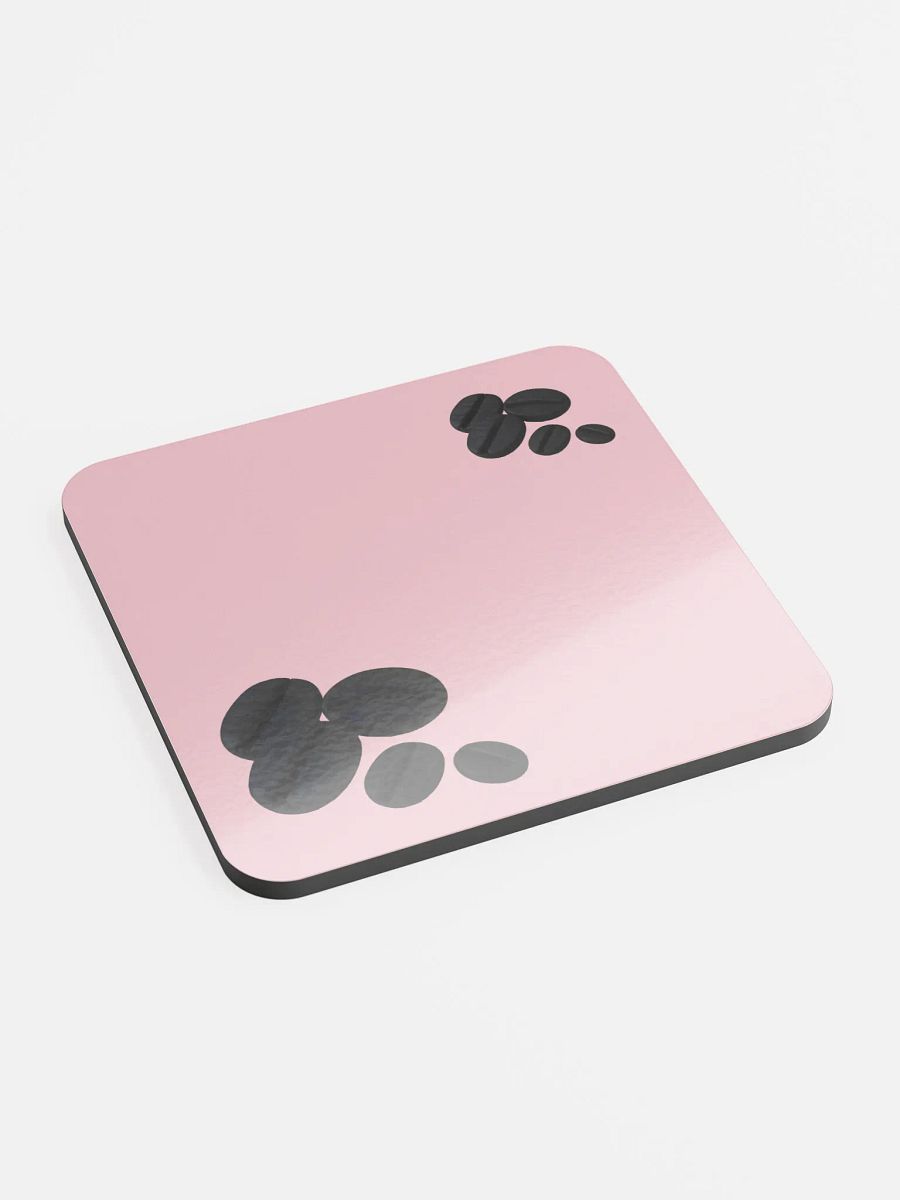 Pink Black Coffee Beans Coaster product image (2)