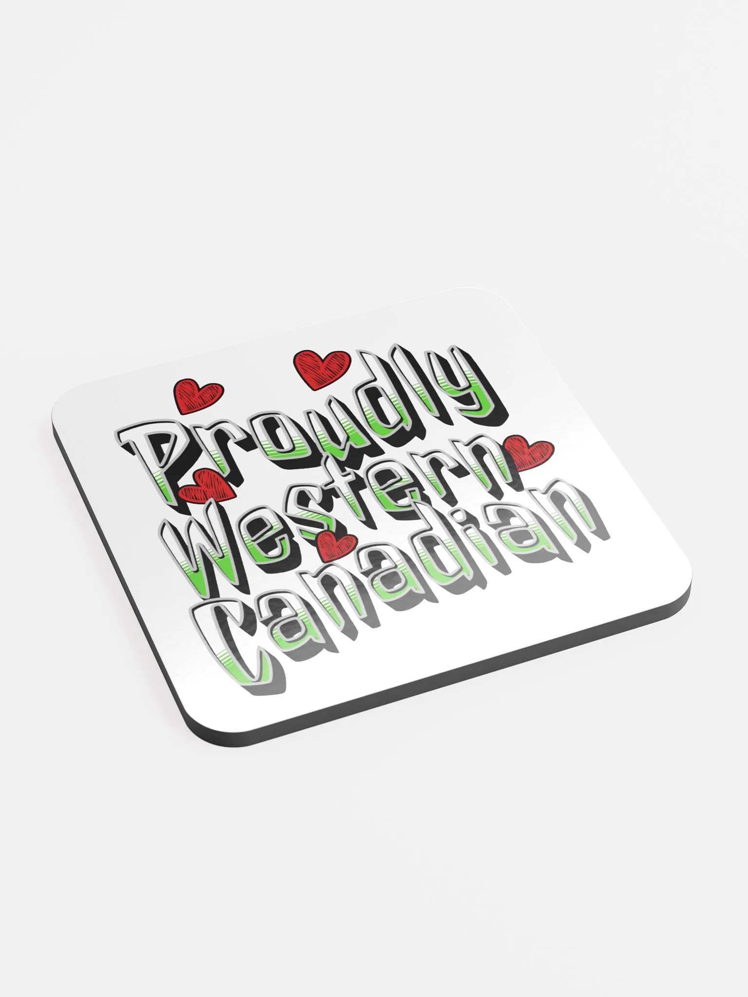 Proudly Western Canadian Pride Coaster product image (3)