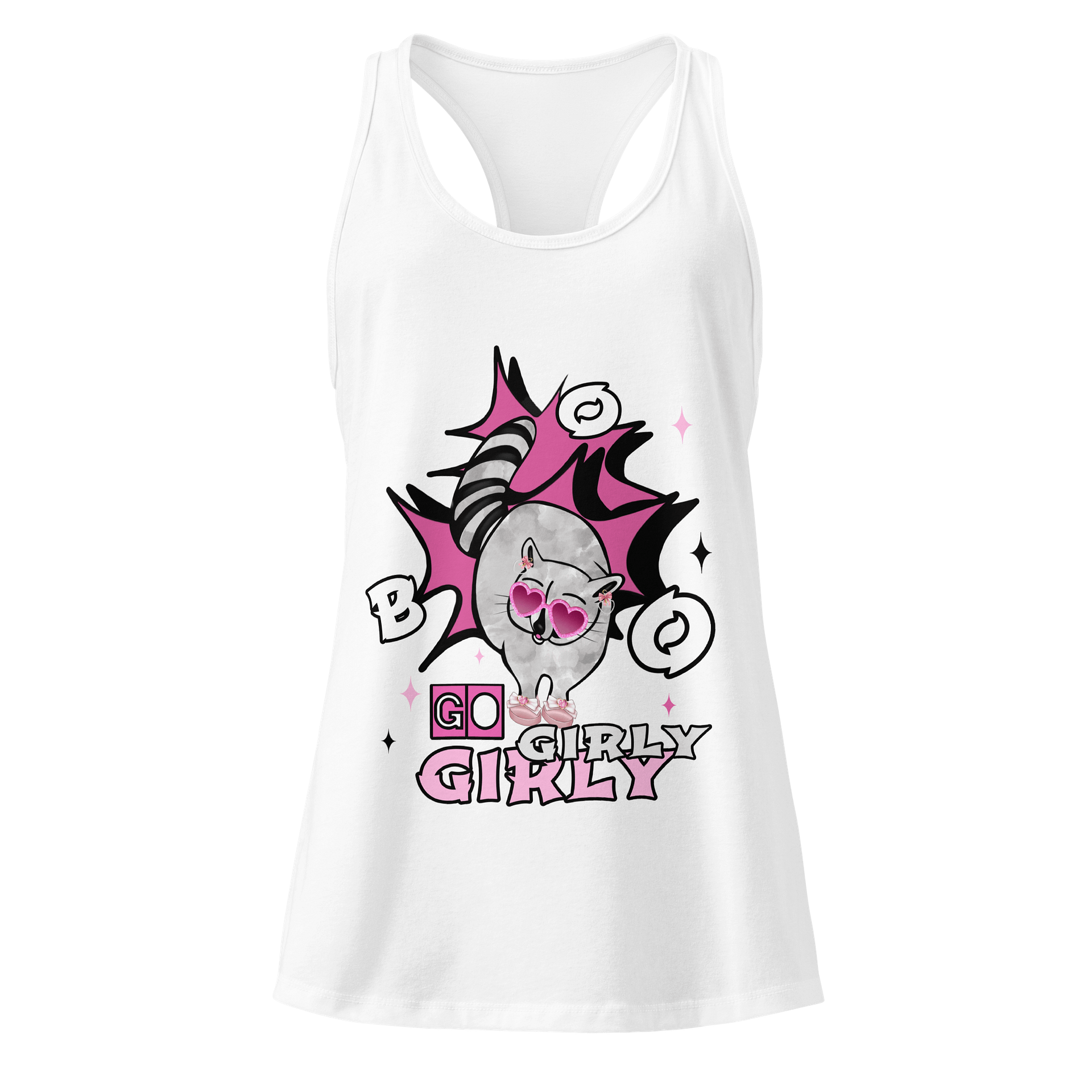 Girly Raccoon Chic Tank Top product image (25)