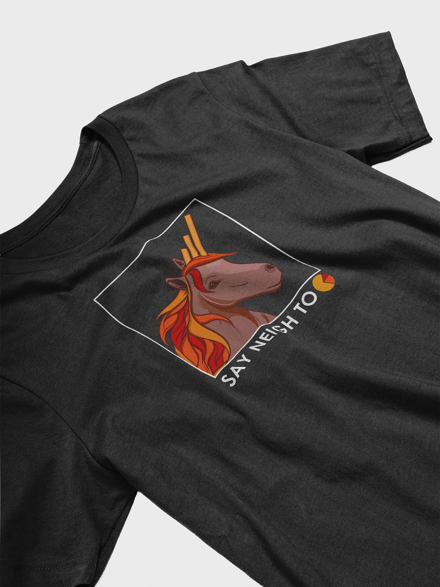"Say Neigh to Pie Charts" T-Shirt (dark mode) product image (4)