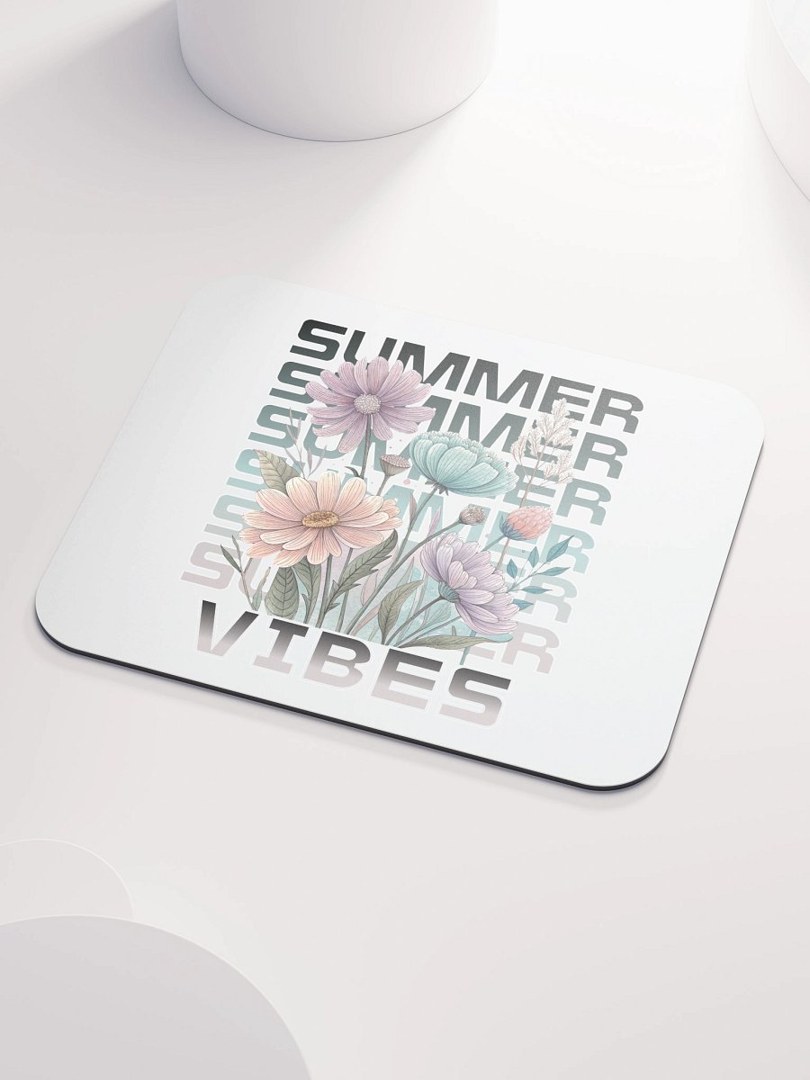 Summer Vibes Boho Flowers Floral Mouse Pad product image (3)