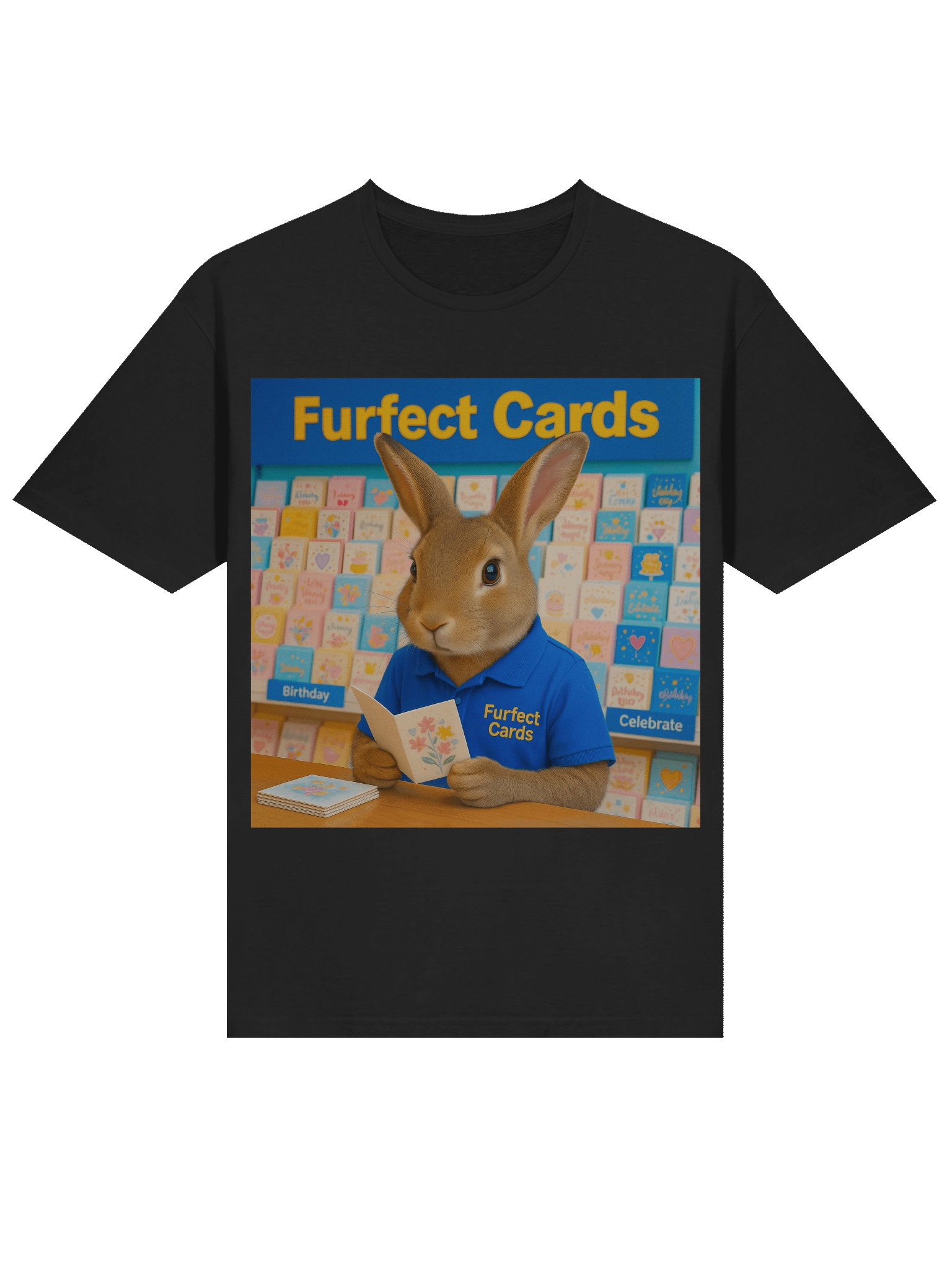 Furfect Cards Bunny Unisex T-Shirt product image (19)